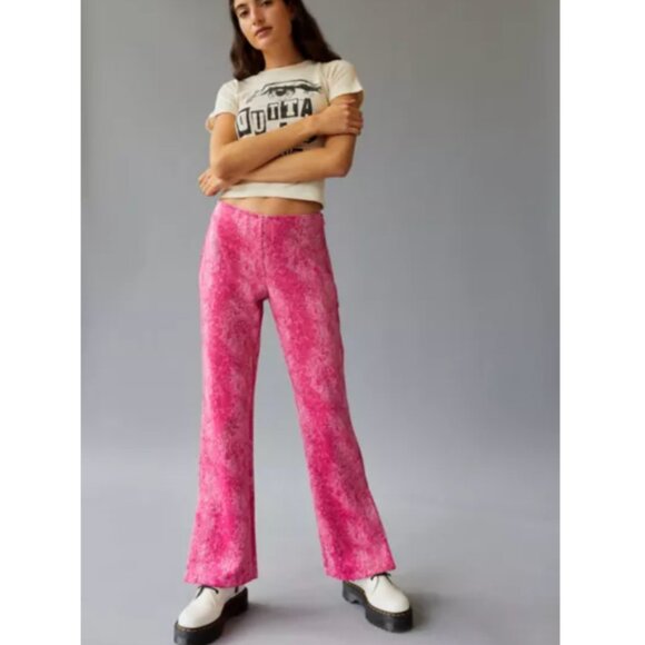 UO Vivica Low Rise Faux Leather Pant - Picture 1 of 3